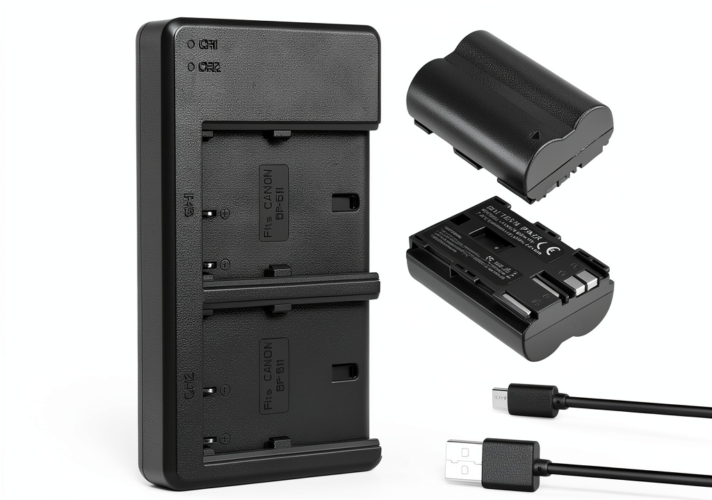 Powerextra Pro's high-capacity battery pack and charger kit for Canon cameras