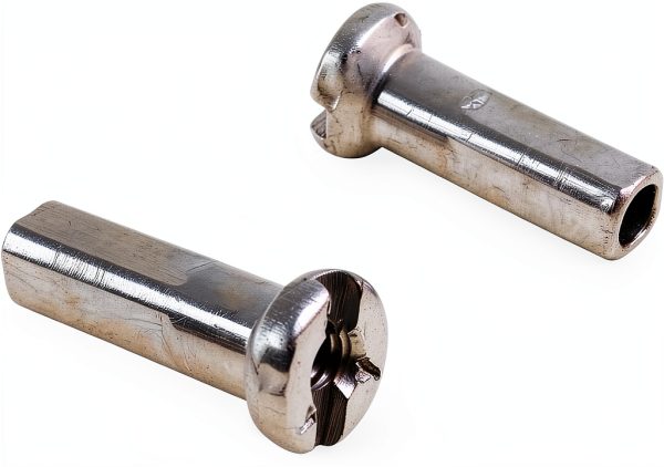 Bicycle Spoke Nipples Stainless Steel Silver MET-030-1
