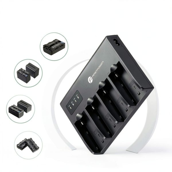 FirstPower 4-Channel Camcorder Battery Charger-1