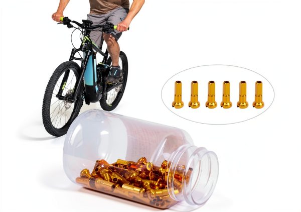 GOTOTOP Gold Bike Spoke Nipples Aluminium Alloy-2