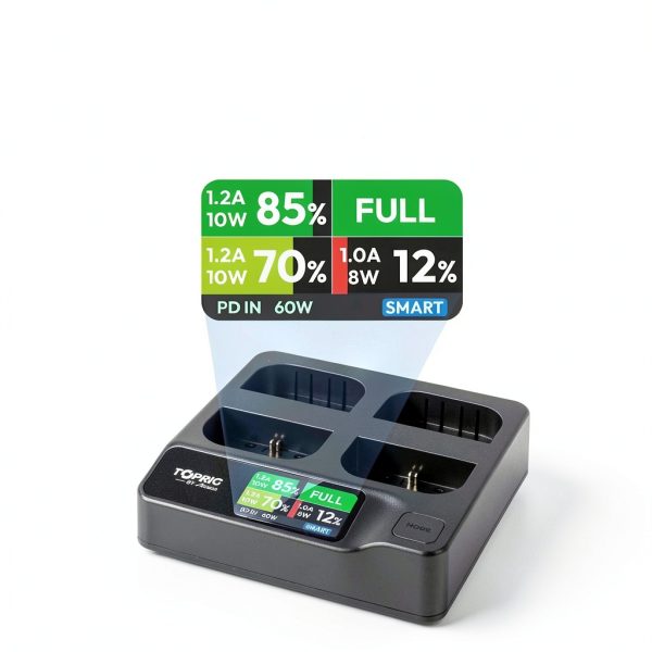 LP-E6 Battery Charger by toprig Fast Charging Station-4