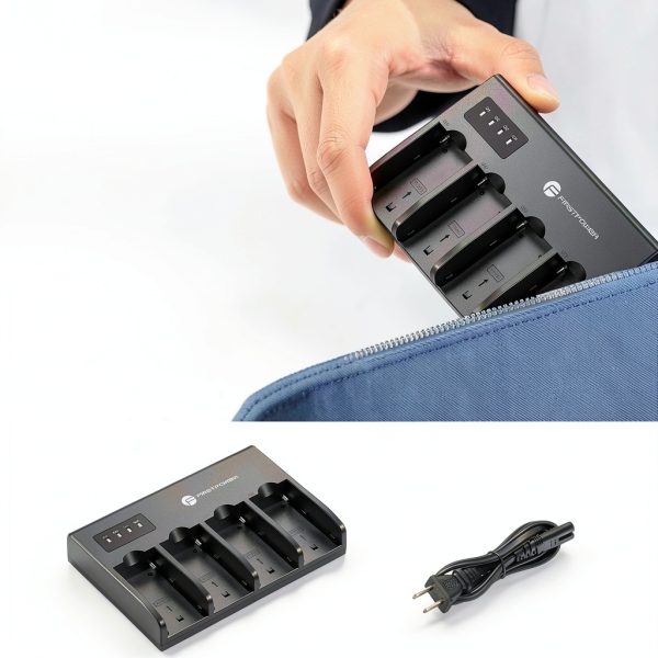 FirstPower 4-Channel Camcorder Battery Charger-5