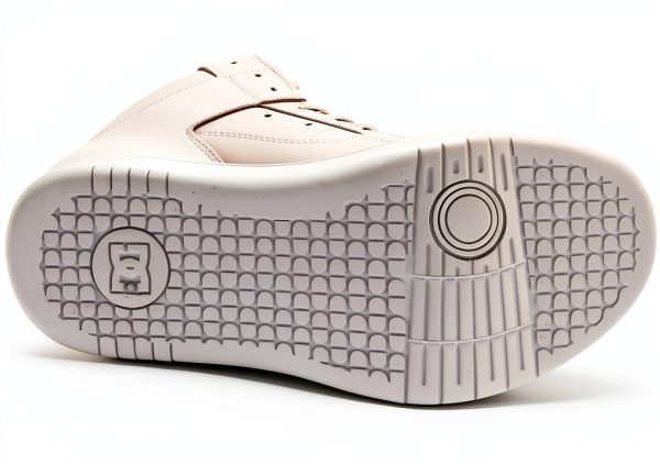 Women's Skateboard Shoes DC White Silver Pill-3