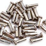 Bicycle Spoke Nipples Stainless Steel Silver MET-030-0