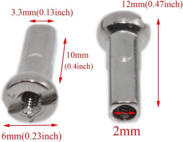 Bicycle Spoke Nipples Meuey Lyot Copper 12mm-3