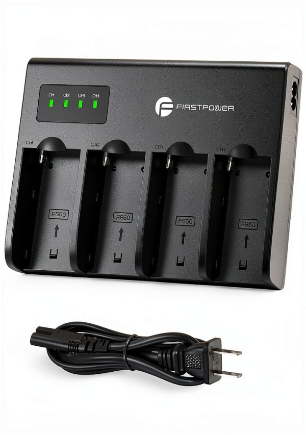 FirstPower 4-Channel Camcorder Battery Charger-0