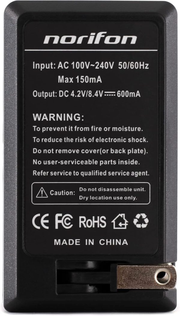 Norifon Camcorder Battery Charger Wall Charger-4