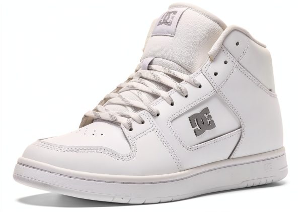 Women's Skateboard Shoes DC White Silver Pill-0