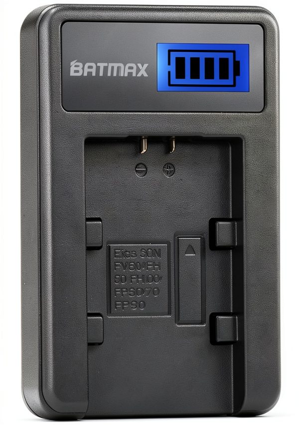 NP-FV50 Battery Charger Batmax 1200mAh Dual Pack-4