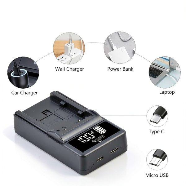 Pickle Power Sony Camcorder Charger Dual 1200mAh-4