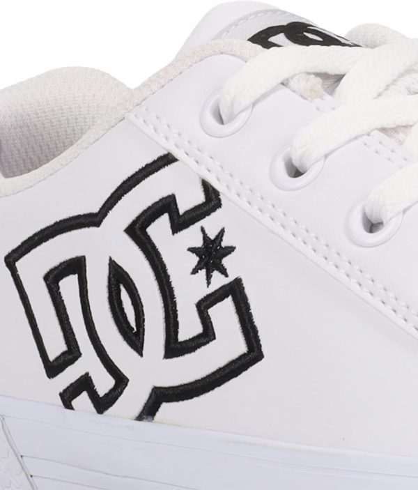 DC White Women's Skateboard Shoes-1