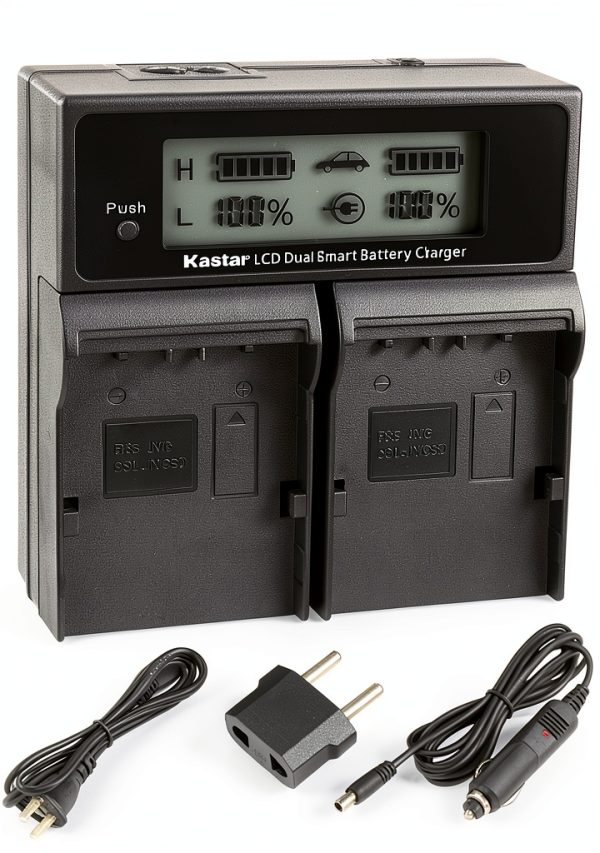 JVC Camcorder Charger Kastar Dual Fast Charger-0