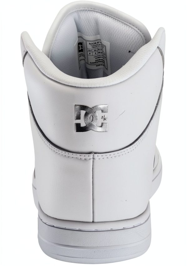 Women's Skateboard Shoes DC White Silver Pill-2
