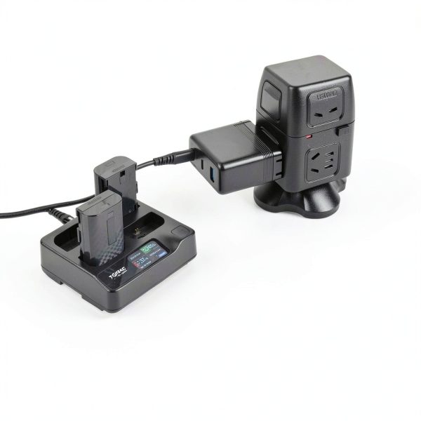 LP-E6 Battery Charger by toprig Fast Charging Station-1