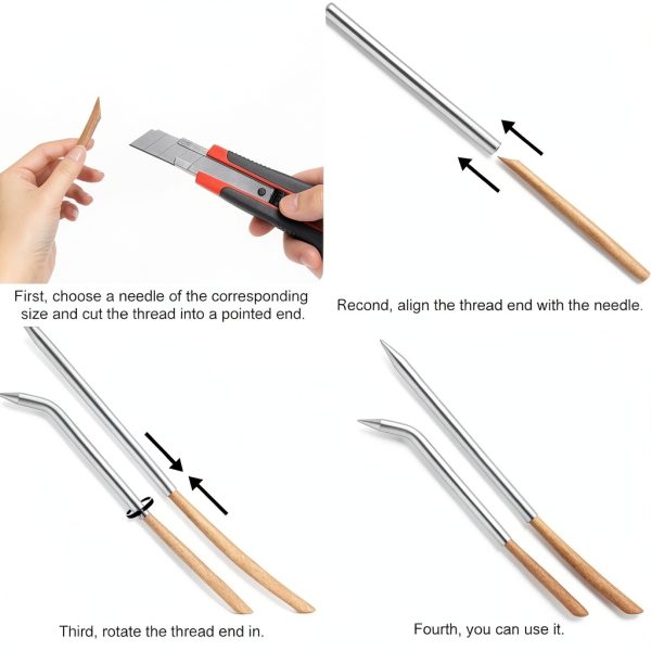 Baseball Mitt Lace Needle NQEUEPN Stainless Steel-5