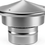 VEVOR 6-inch Chimney Cap 304 Stainless Steel Silver Roof Cover-0