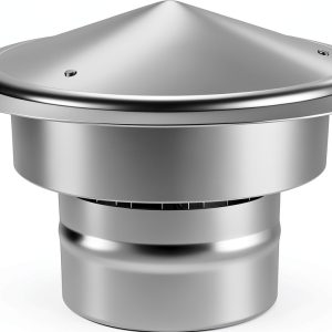 VEVOR 6-inch Chimney Cap 304 Stainless Steel Silver Roof Cover-0