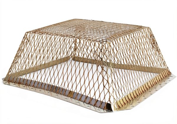 Roof Vent Guard Lindemann Stainless Steel 25x25 Roof Cap Warranty-0