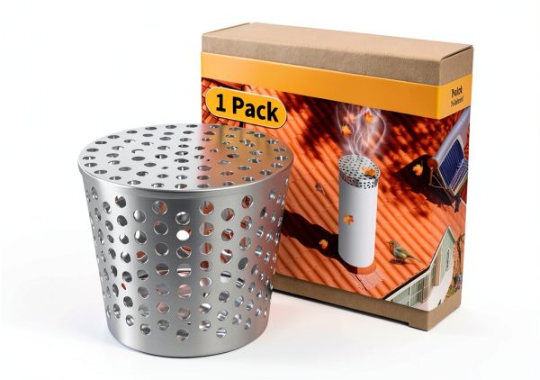 LBG Products PVC Vent Termination Cap 3.27" Stainless Steel Roof Cover-0