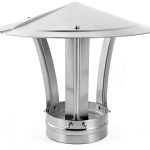 Chimney Cap BESPORTBLE 3.5" Round Roof Rain Cover Stainless Steel-0