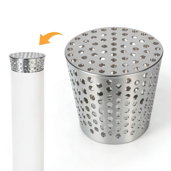LBG Products PVC Vent Termination Cap 3.27" Stainless Steel Roof Cover-1