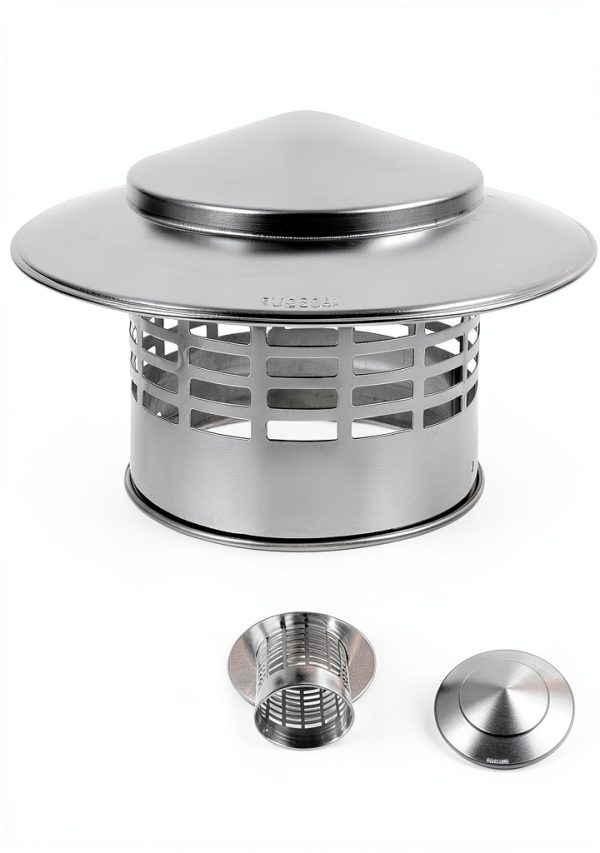 Chimney Rain Cap KICHOUSE Roof Cover Stainless Steel Round 7.28"-7