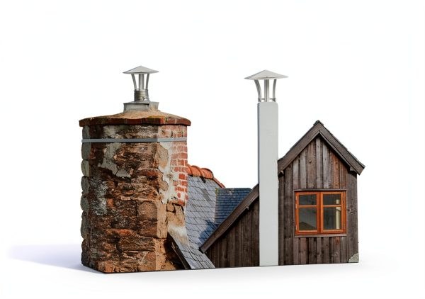 Chimney Cap BESPORTBLE 3.5" Round Roof Rain Cover Stainless Steel-8