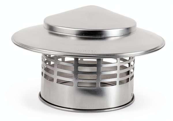Chimney Rain Cap KICHOUSE Roof Cover Stainless Steel Round 7.28"-6