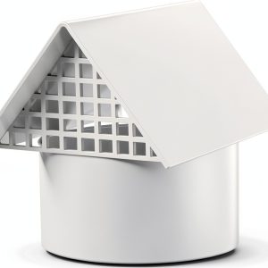 Radon Vent Cap 3" PVC Roof Cap by Feekoon Aluminum Alloy 6mm Mesh-0