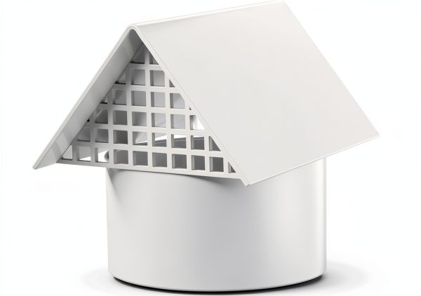 Radon Vent Cap 3" PVC Roof Cap by Feekoon Aluminum Alloy 6mm Mesh-0
