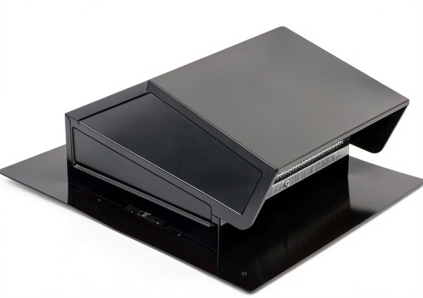 Broan-NuTone Roof Cap 634 Steel for 3.25" x 10" Round Duct, Black-1