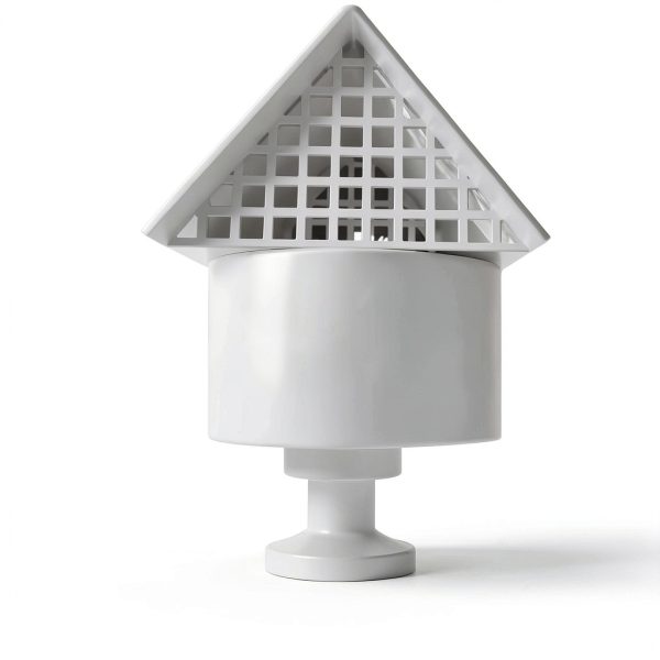 Radon Vent Cap 3" PVC Roof Cap by Feekoon Aluminum Alloy 6mm Mesh-4