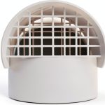 4 Inch Vent Cap Holdly Cover PTEG 4-in PVC White-0